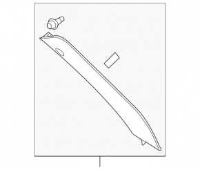 Front pillar trim right Porsche Cayenne 958 11-14 fabric beige
