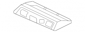 AMG emblem and inscription on the radiator grille of the Mercedes GLE 53/63 20-26 chrome