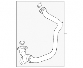 Pipe for turbine G-class W463 G550 19-24 4.0