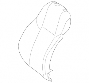Mercedes W213 E 17-23 driver's seat backrest trim, beige, with heating and support, for cleaning