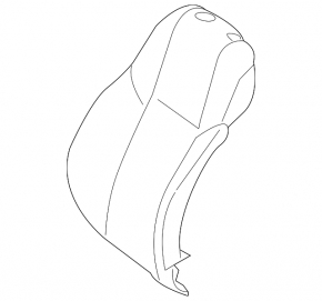 Mercedes W213 E 17-23 driver's seat backrest trim, beige, with heating and support, for cleaning