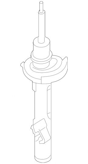 Front left shock absorber assembly for Mazda3 2.3 03-08 with linkage