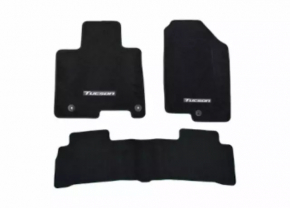 Set of floor mats for Hyundai Tucson 22-25, black cloth