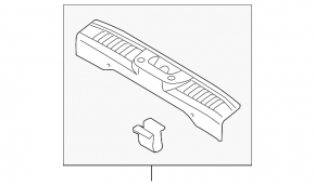 Ford Fiesta 14-19 5d trunk opening trim