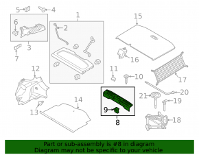 Ford Fiesta 14-19 5d trunk opening trim