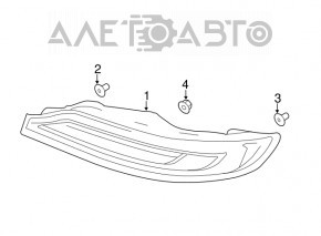 Left lamp Lincoln MKC 15-19