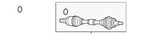 Drive axle shaft front left Mazda CX-5 17- 2.5T