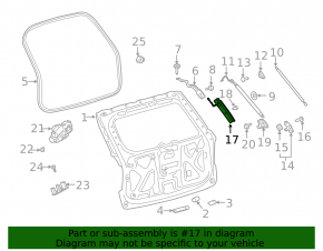 Left tailgate level sensor Ford Explorer 20-