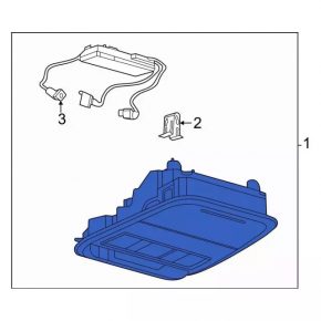 Front Ceiling Light Ford Mustang Mach-E 21-23 Light Gray