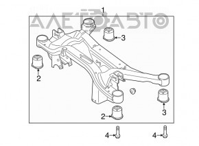 Rear subframe mounting bolt 4 pcs VW Taos 22-25