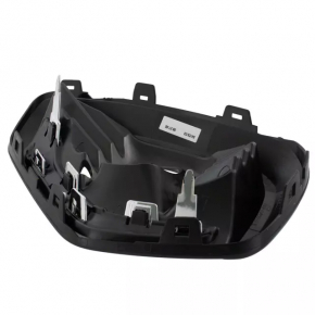 Left front bumper grille for Ford Escape MK4 23-25, gloss black with chrome molding, under fog lights