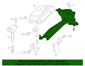 Mazda CX-50 23-25 2.5T Engine Computer ECU Bracket