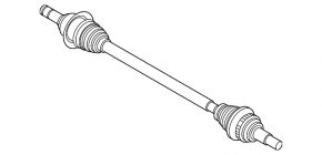 Rear left half-shaft drive Mazda CX-9 16-23