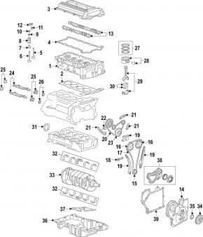 Crankshaft Chevrolet Malibu 13-15 2.4 hybrid