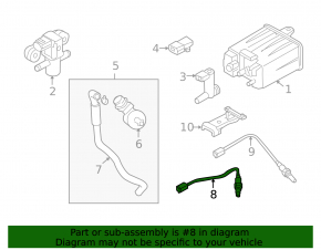 Front Lambda Probe 1 for Nissan Murano Z51 09-14