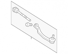 Steering rod with tip right Mini Cooper F56 3d 14-24
