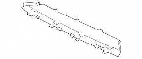 Radiator deflector bottom VW Atlas 18- 2.0T, 3.6 R-line