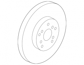 Front left brake disc Acura MDX 07-13