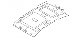Audi Q7 4L 10-15 roof trim for sunroof