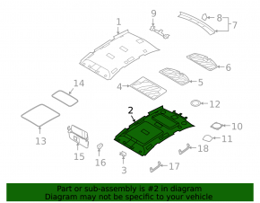 Audi Q7 4L 10-15 roof trim for sunroof