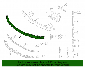 BMW 4 Series G22 G26 21-25 Front Bumper Upper Absorber