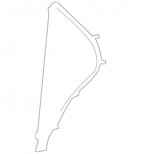 Front panel trim left side Lexus CT200h 11-17 black