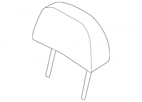 Headrest rear left Subaru Forester 14-18 SJ leather gray