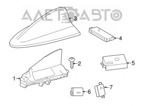 BMW 3 F30 fin antenna housing scratches