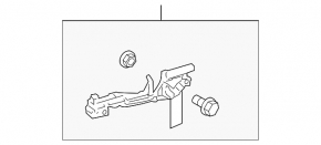 Rear right door handle mechanism for Toyota Highlander 2013
