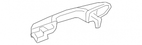 Door handle outer front left Lexus UX200 UX250h 19- keyless