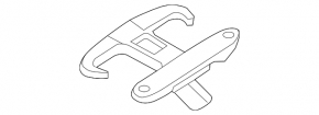 Hanging hook for luggage rack Audi A6 C7 12-18 black