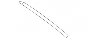 Door molding side rear right Lexus RX350L RX450hL 18-22 long
