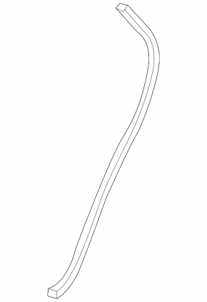 Door seal rear left Chevrolet Malibu 16- on the end