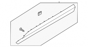 Hyundai Palisade 2025 Lower Front Right Door Trim