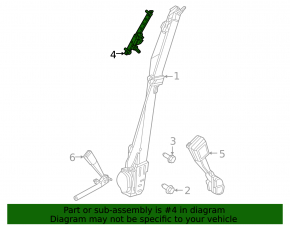 Nissan Ariya 23-25 Driver's Seat Belt Bracket 