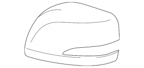 Right side mirror cover for Lexus GX460 10-19 silver 1J4