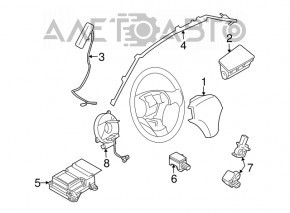Airbag side curtain airbag left Mazda3 MPS 09-13