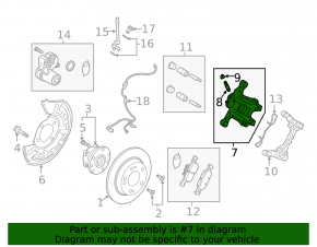 Rear left support Mazda 3 19- electric