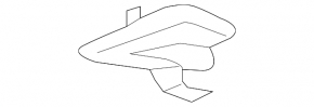Lincoln MKZ Driver's Sun Visor Hook 17-20 Gray