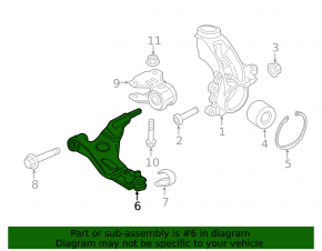 Lower control arm front right Ford Transit Connect MK2 13-