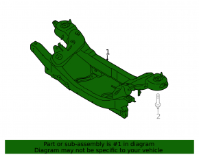 Rear subframe Lincoln MKC 15-FWD
