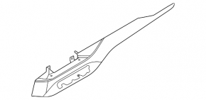 Ford Escape MK4 20-22 wood grain dashboard trim