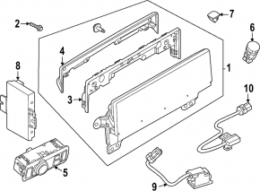 Ford Mustang Mach-E 21-23 Air Conditioning Control Unit