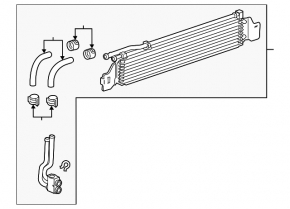 Radiator for automatic transmission cooling Chevrolet Cruze 11-14 1.4t, 1.8, 2.0t