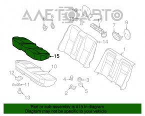 Rear seats 2nd row Mercedes W221 black