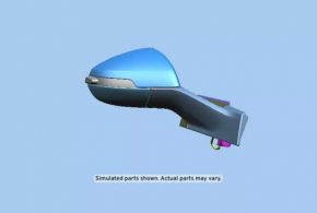 Side mirror right Chevrolet Volt 11-15 7 pins, turn signal, graphite