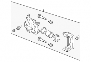 Front left caliper assembly for Nissan Murano z50 03-07