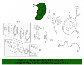 Honda Accord 18-22 Type 2 Front Left Brake Disc Cover
