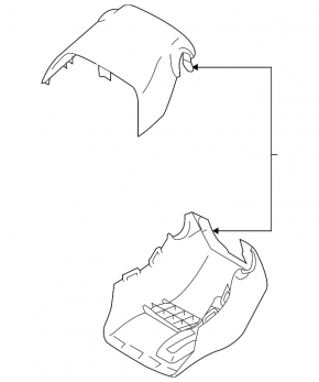 Toyota Prius V 12-17 steering column trim