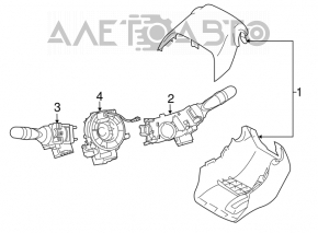 Toyota Prius V 12-17 steering column trim